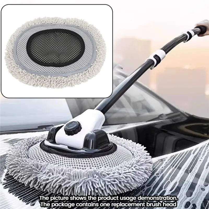 Top!-Car Wash Mop Head Replacement Cloth Heavy Duty Washable Removable Mop Pad Soft Cleaning Head