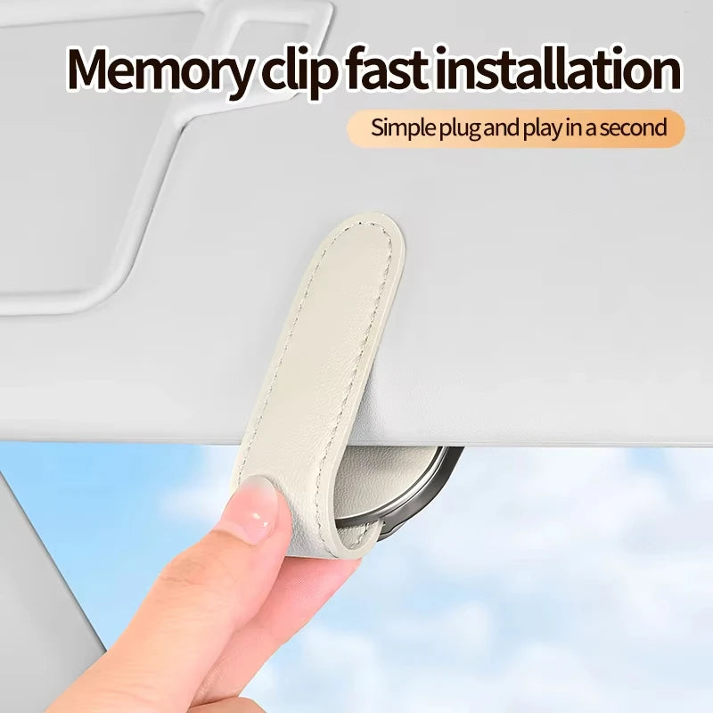 Luxury Alloy Car Eyeglass Holder Glasses Storage Clip For Auto Interior Organize Accessories Car Card Sunglasses Storage Holder