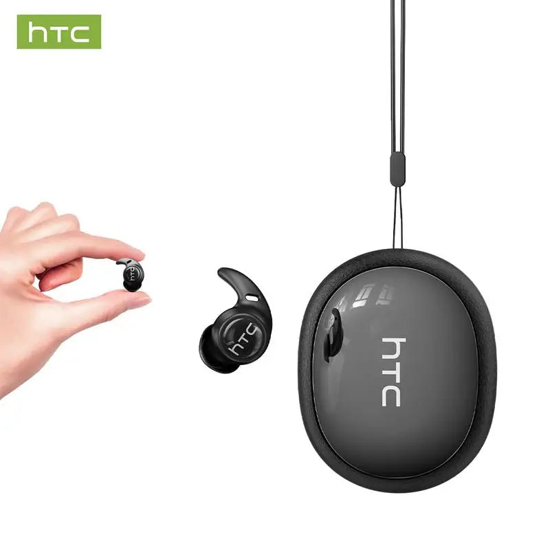 HTC NE76 Bluetooth Earbuds Mini Sleeping Earbuds for Wireless Earphones AI Translator, Noise Reduction Long Battery Headphones