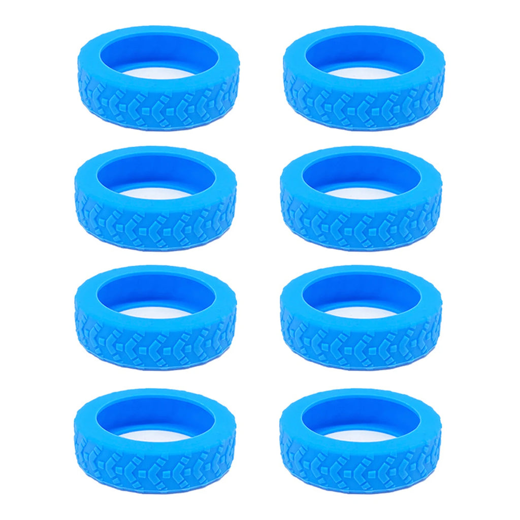 8PCS Silicone Suitcase Wheel Protection Case,Low Noise Trolleys Case Wheels Protector,Universal Wheels Guard Cover Accessories