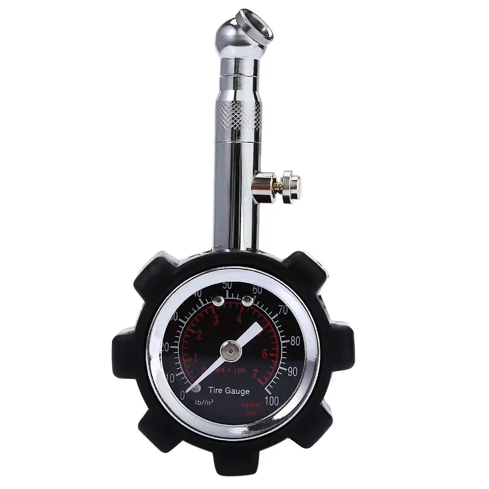 High Accuracy Tire Pressure Gauge Tyre Gauge Black 100 psi for Accurate Car Air Pressure for Car Truck and Motorcycle