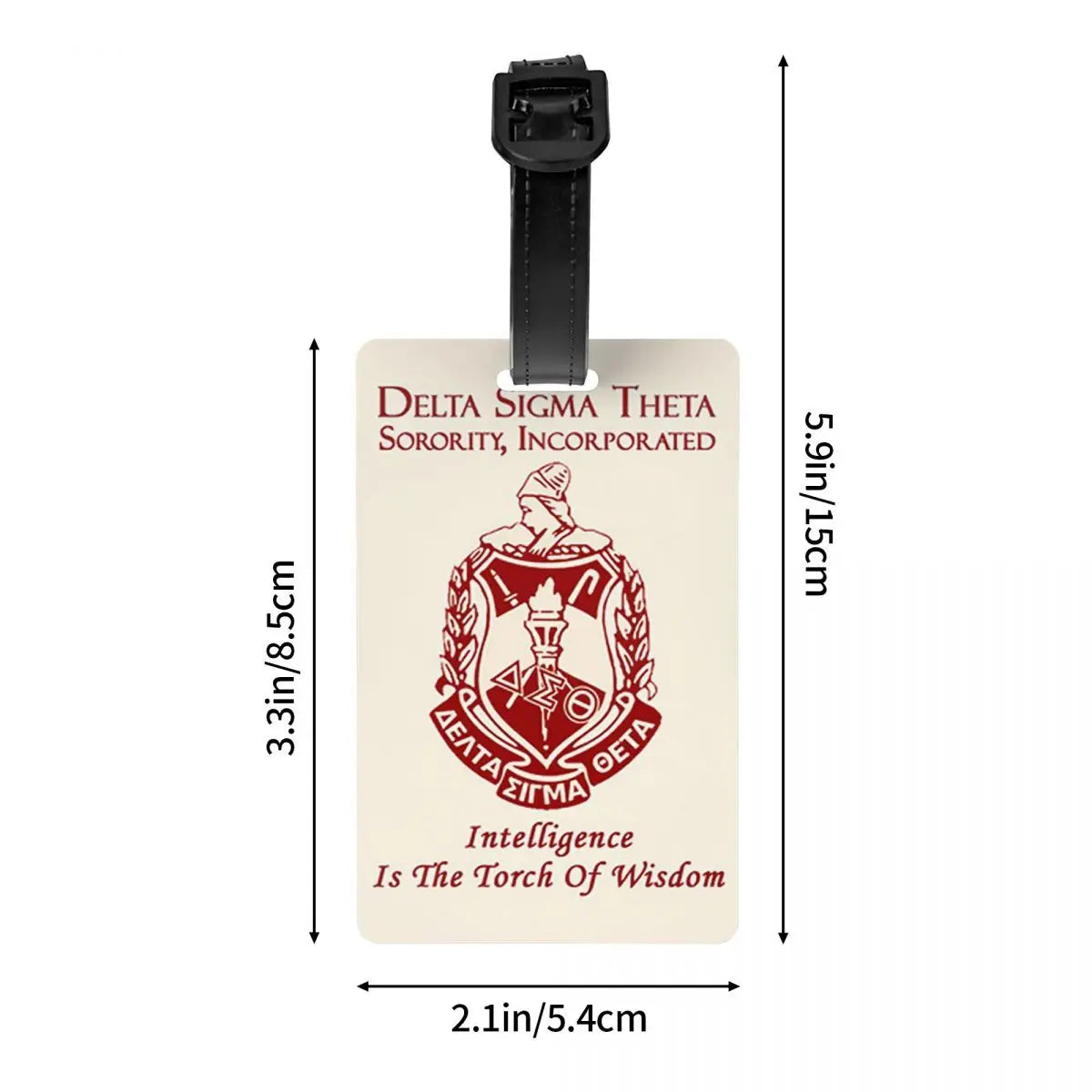 Delta Sigma Theta Sorority Gifts Luggage Tags Suitcase Accessories Travel Baggage Boarding Tag Label Holder ID Name Address