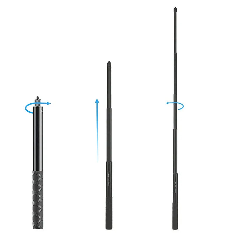 Bullet Time Invisible Selfie Stick for Insta360 X5X4 X3 X2 GoPro 13 12 11 10 9 8 DJI Action 4/3 SJCAM Selfie Stick Bundle Handle