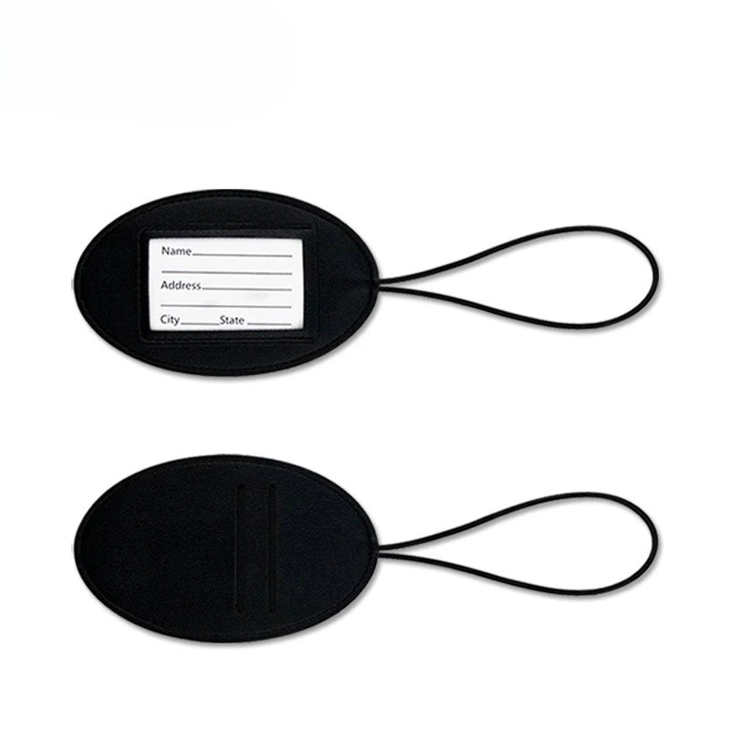 PU Leather Mini Cute Luggage Tag Name ID Label Boarding Pass Luggage Tags Suitcase Tag Travel Accessories
