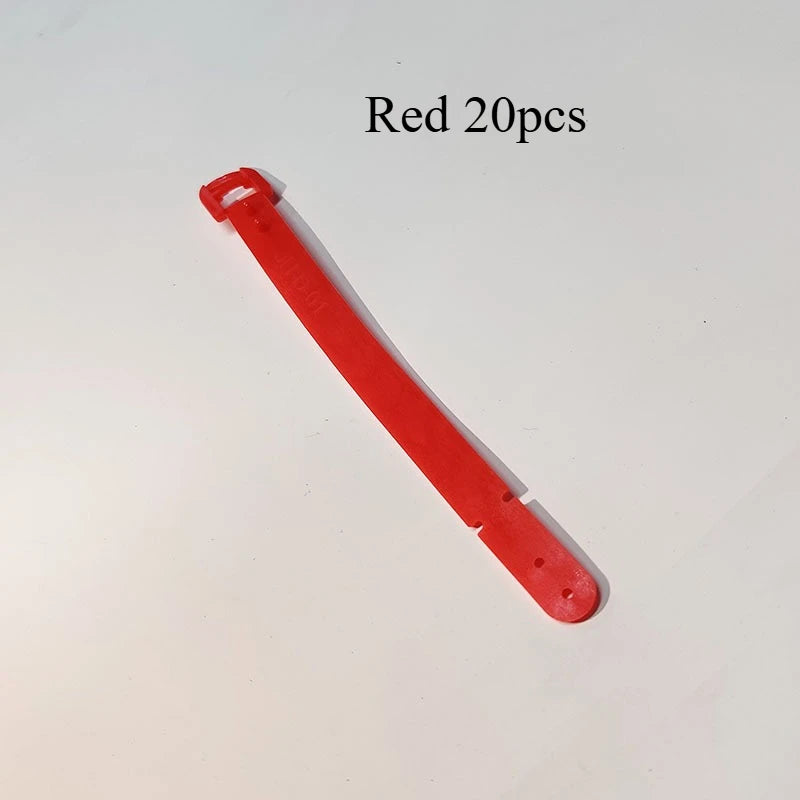 20Pcs Silicone Luggage Tag Strap Color Glue Luggage Tag Strap PVC Luggage Tag Strap Luggage Tag Hanging Rope