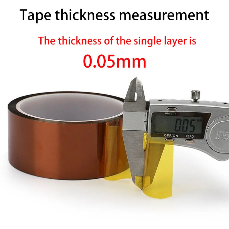 Polyimide Tape High Temperature Resistant Insulation Adhesive Tape for Welding 3D Printing Electronic Repair DIY