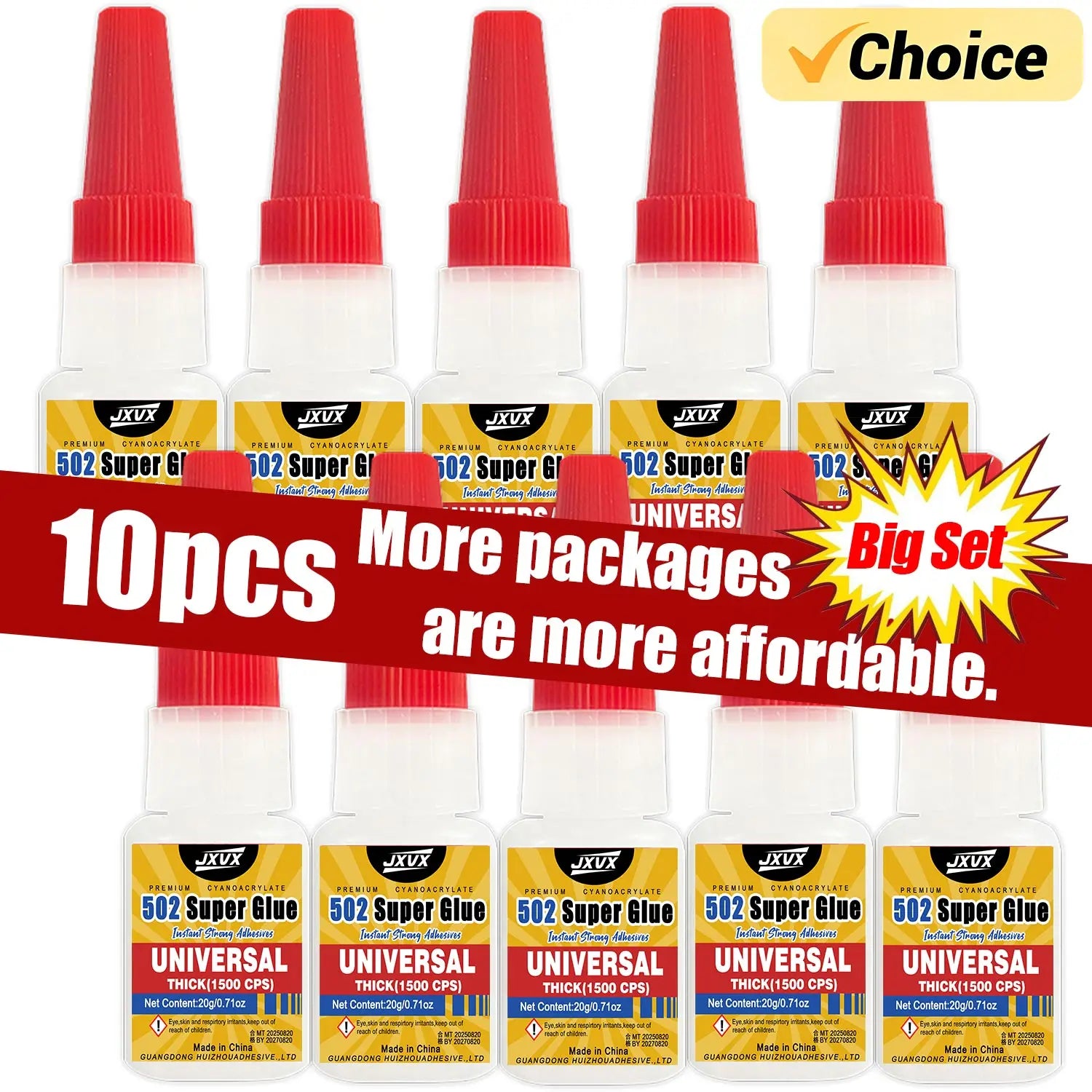 1-10pcs 502 super strong glue Instant Quick-drying Cyanoacrylate Adhesive Leather Rubber Wood Metal Strong Bond Liquid Glue Tool With precision dispenser 20g/50g.