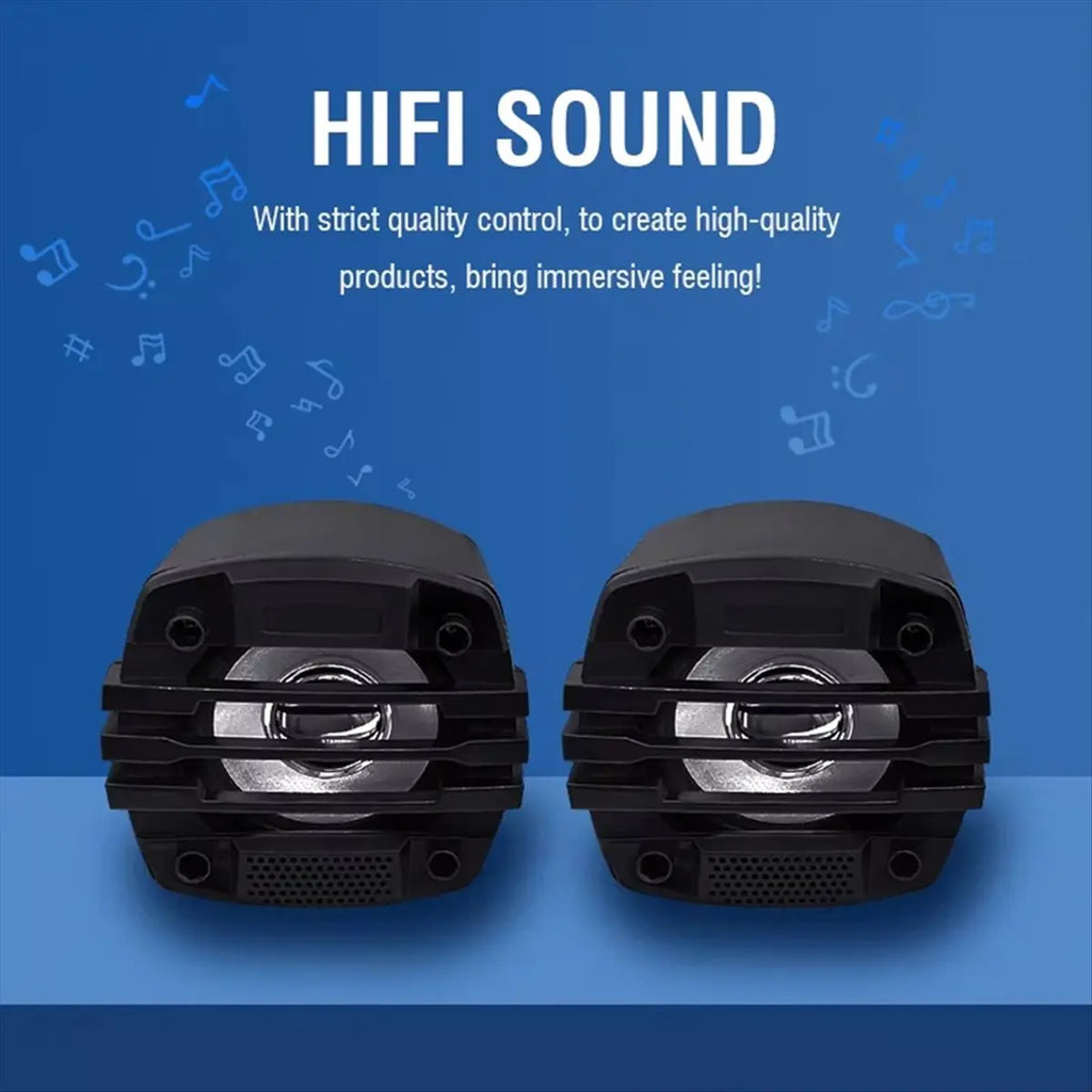 New Motorcycle Handlebar BT Speaker With Dual Horns And USB Charging Port For E-Bikes
