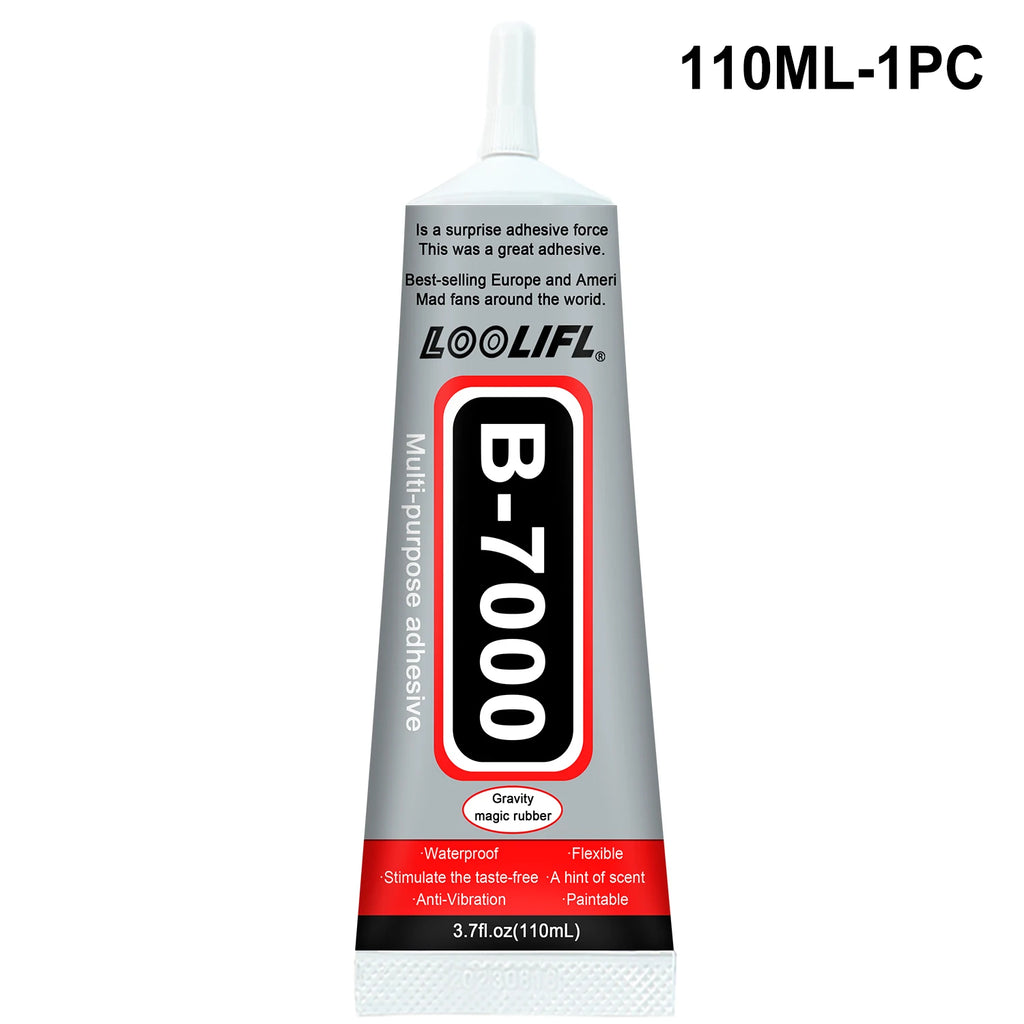 B-7000strong adhesive, adhesive paste for rhinestone crafts, clothing and shoes, jewelry production,mobile phone screens leather