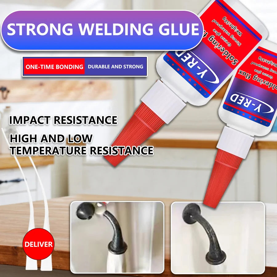 50g Instant Fast Super Glue Universal Welding Adhesive High Temperature Resistant Strong Repair Glue for Metal Ceramic Plastic