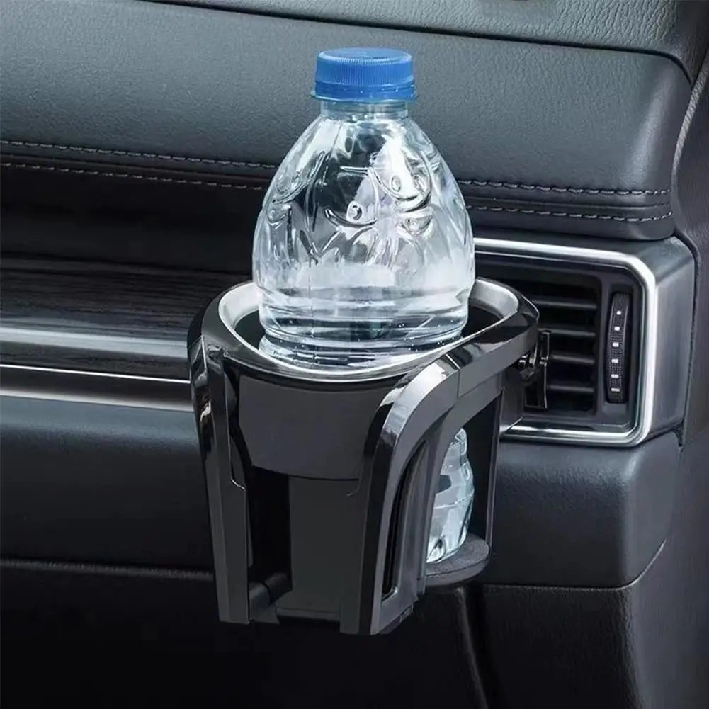 2 In 1 Universal Car Cup Holder & Phone Stand Stable Air Vent Outlet Mount Adjustable Coffee Water Bottle Storage Bracket