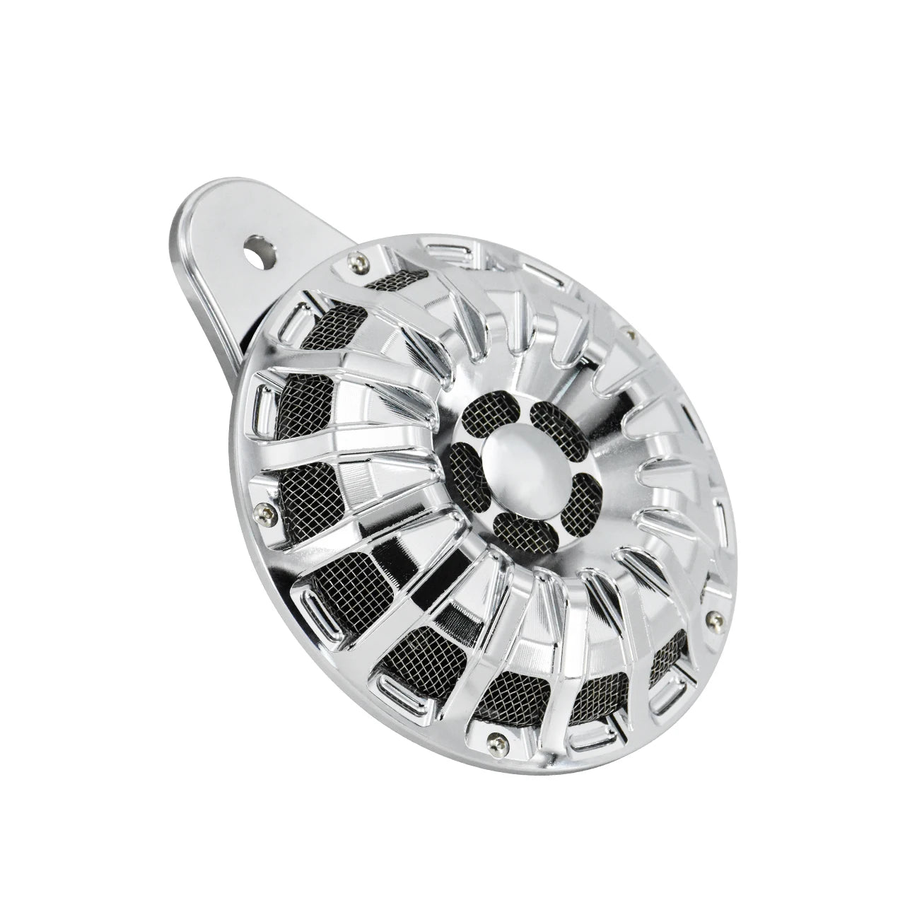 Motorcycle Horn Speaker Cover Black/Chrome Horns Cap For Harley Big Twin 1991-Up Touring Road King Softail Dyna Sportster 07-Up