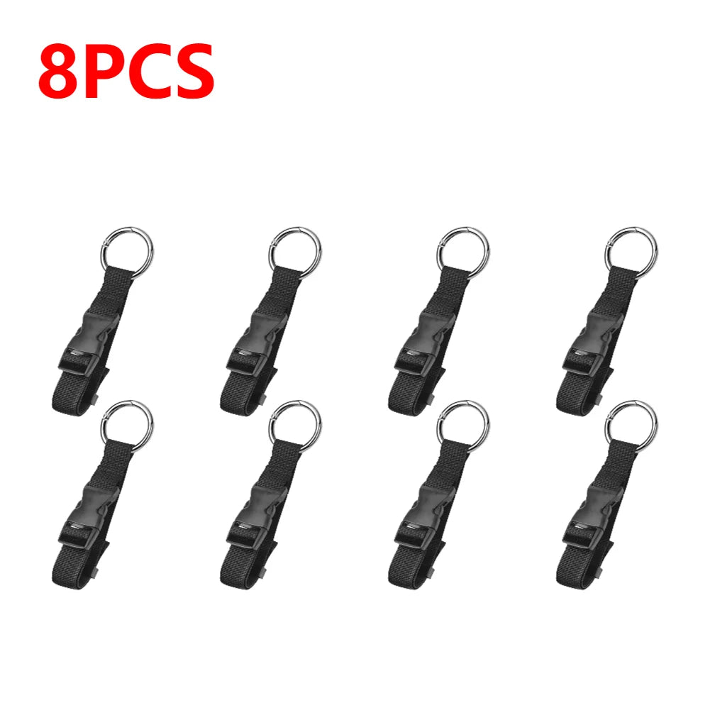 10-1pcs Travel Luggage Fixed Strap Backpack External Strap Portable Add-A-Bag Luggage Belt Jacket Holder With Release Buckle
