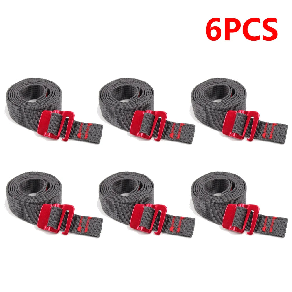 Climbing Buckle Tie-Down Belt Cargo Straps Travel Backpack Nylon Tape Rope with Quick Release Hook Outdoor Hiking Tension Belts