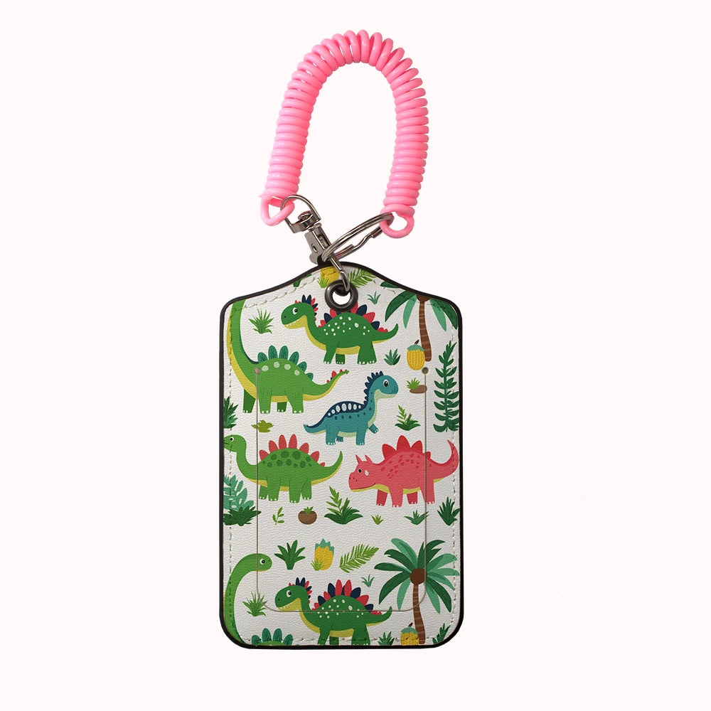 HOT AnimalsDinosaur Team Leather Business Luggage Tag Suitcase Address Label Luggage Boarding Case Label Name ID Address Clip