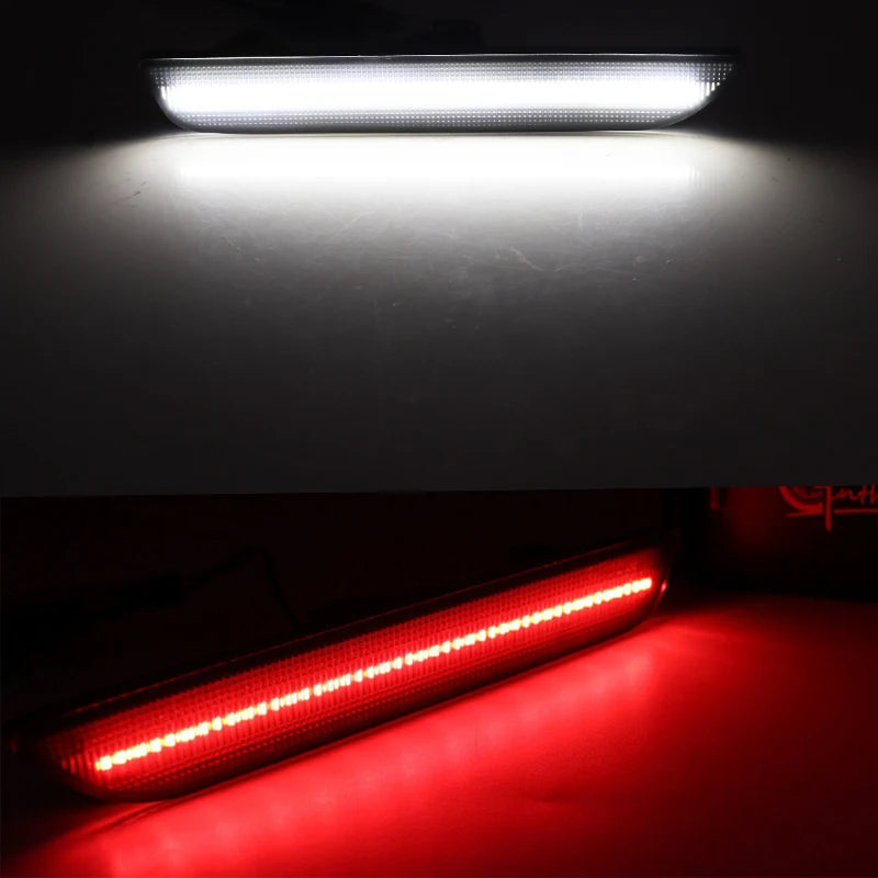 For 2010-14 Ford Mustang Amber/Red Full LED Front Rear Side Marker Light Assemblies Turn SignalLights/Driving Lights