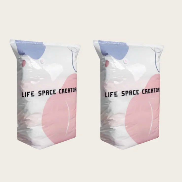 Vacuum Compression Bag Space Saving Pumpless Vacuum Storage Bags Waterproof Reusable Organizer for Clothes Bedding