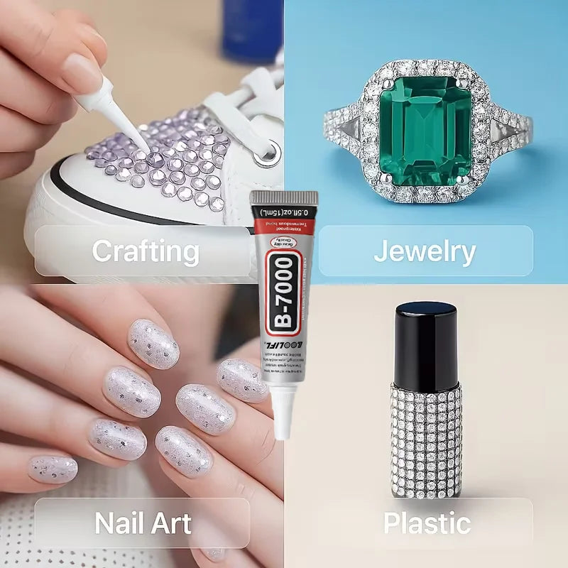 B7000 15,25,50,110ml Rhinestone Glue, Rhinestone Craft Glue, Jewelry Glue, Jewelry Processing Glue, Has Flexibility after Drying