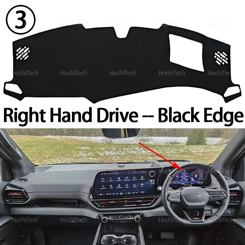 For Chevrolet Silverado EV GMC Sierra EV 2023 2024 2025-Present Dashboard Cover Anti-Slip Mat Protect Pad Sunshade Carpet Rug