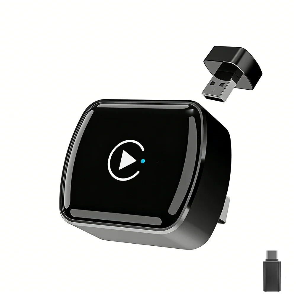 Wireless CarPlay Adapter 2026 Upgrade, Plug and Play, No Latency, Converts Factory Wired to Wireless, Compatible with iPhone 6+