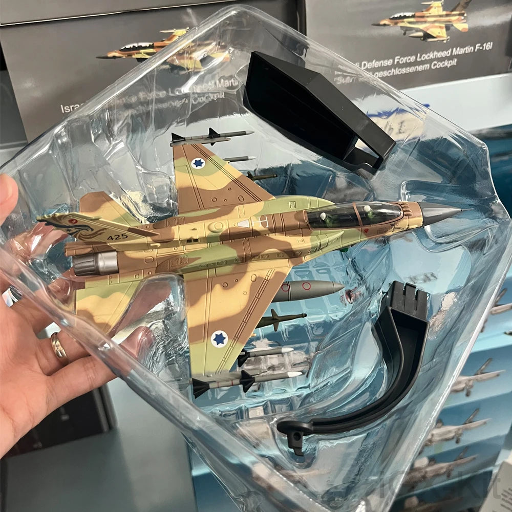 1:72  Israeli Air Force F16 F-16I Soufa Fighting Falcon Fighter Model Diecast Finished Military Plane Model Collection Ornament