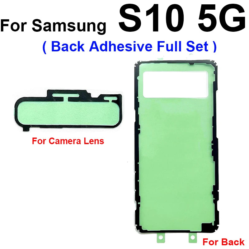 LCD Screen Back Cover Battery Camera Lens Sticker Full Set Adhesive Tape For Samsung Galaxy S10 S10e S10 Plus 5G Adhesive Repair