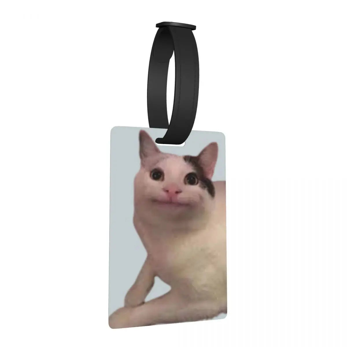 Beluga Cat Luggage Tags Suitcase Accessories Travel Baggage Boarding Tag Label Holder ID Name Address