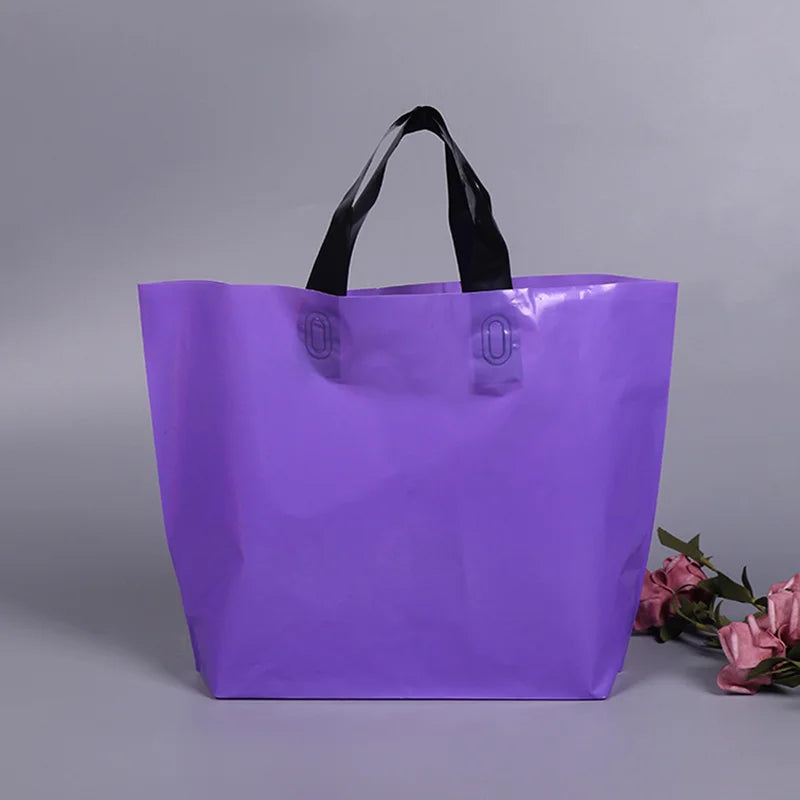 50Pcs Customized gift bags for birthday party wedding plastic bags candy gift boxes for clothes packaging bags for printing logo