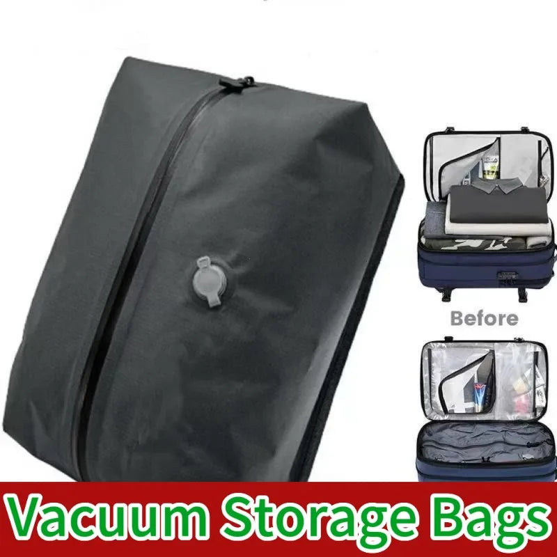Vacuum Storage Bags,Travel Essentials Suitcases Clothes Organizer Packaging Bag Practical Accessories Compression Packing Cubes