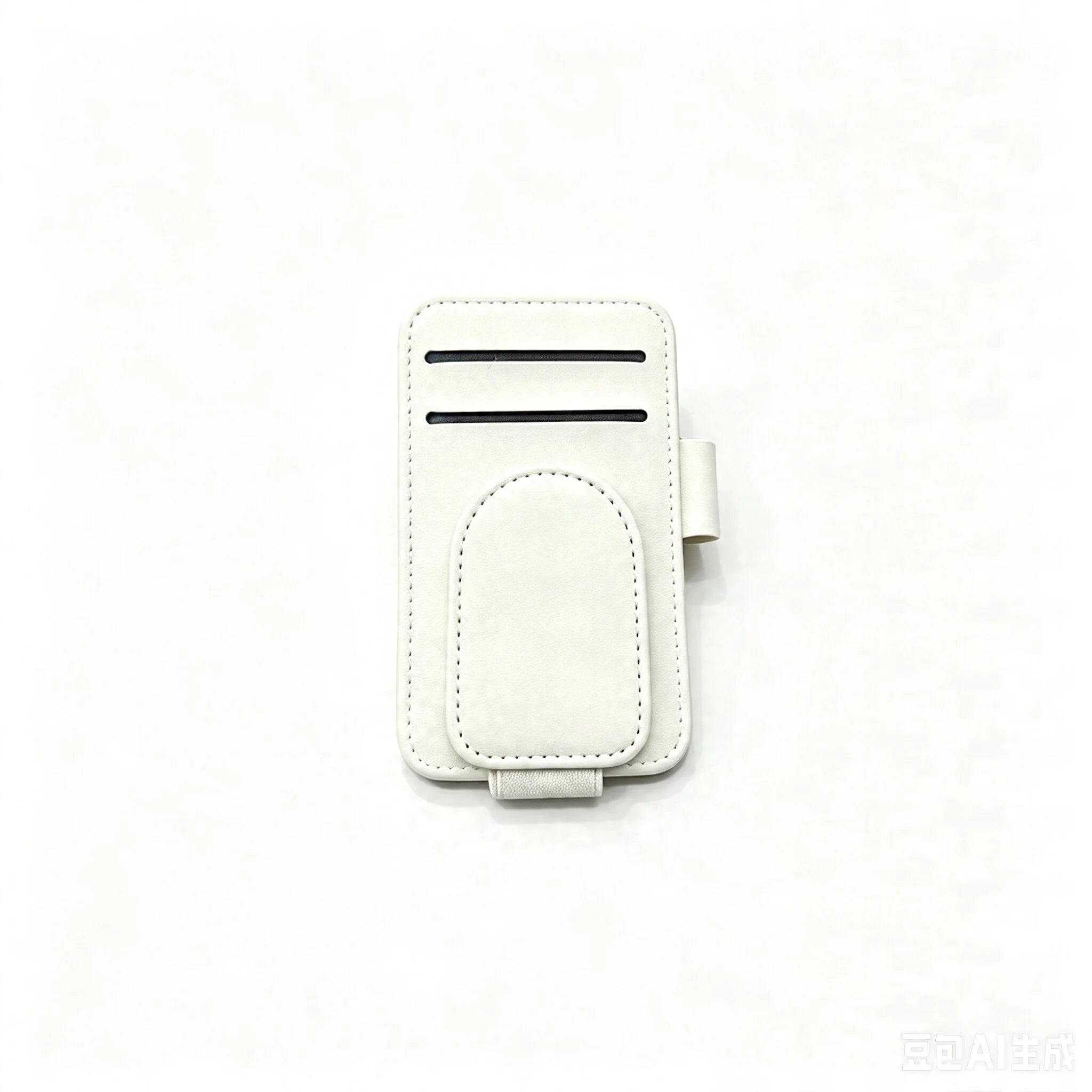JFBONIN Leather Car Sun Visor Sunglasses Holder with Magnetic Clip Pen And Card Holder Creative Sunshade Storage Case