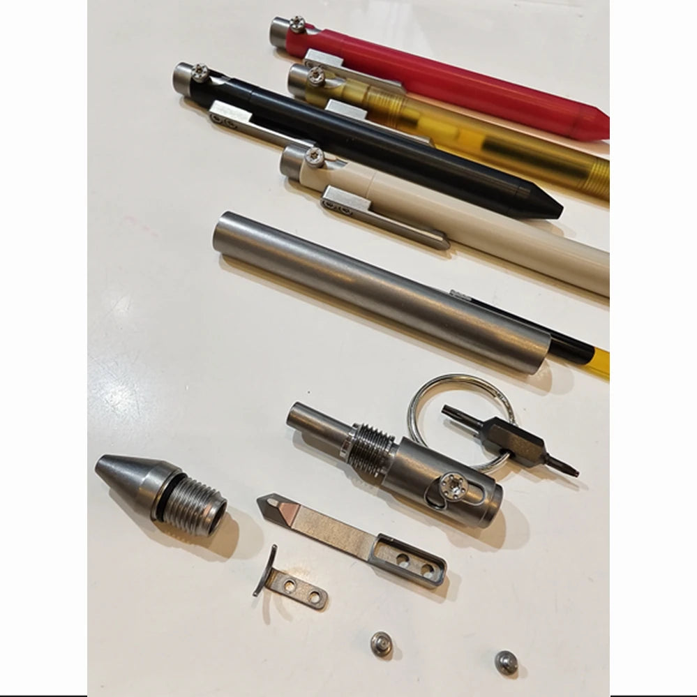EDC Titanium Alloy / POM / PEI Pen With Collection Writing Multi-functional Portable Outdoor EDC Tools
