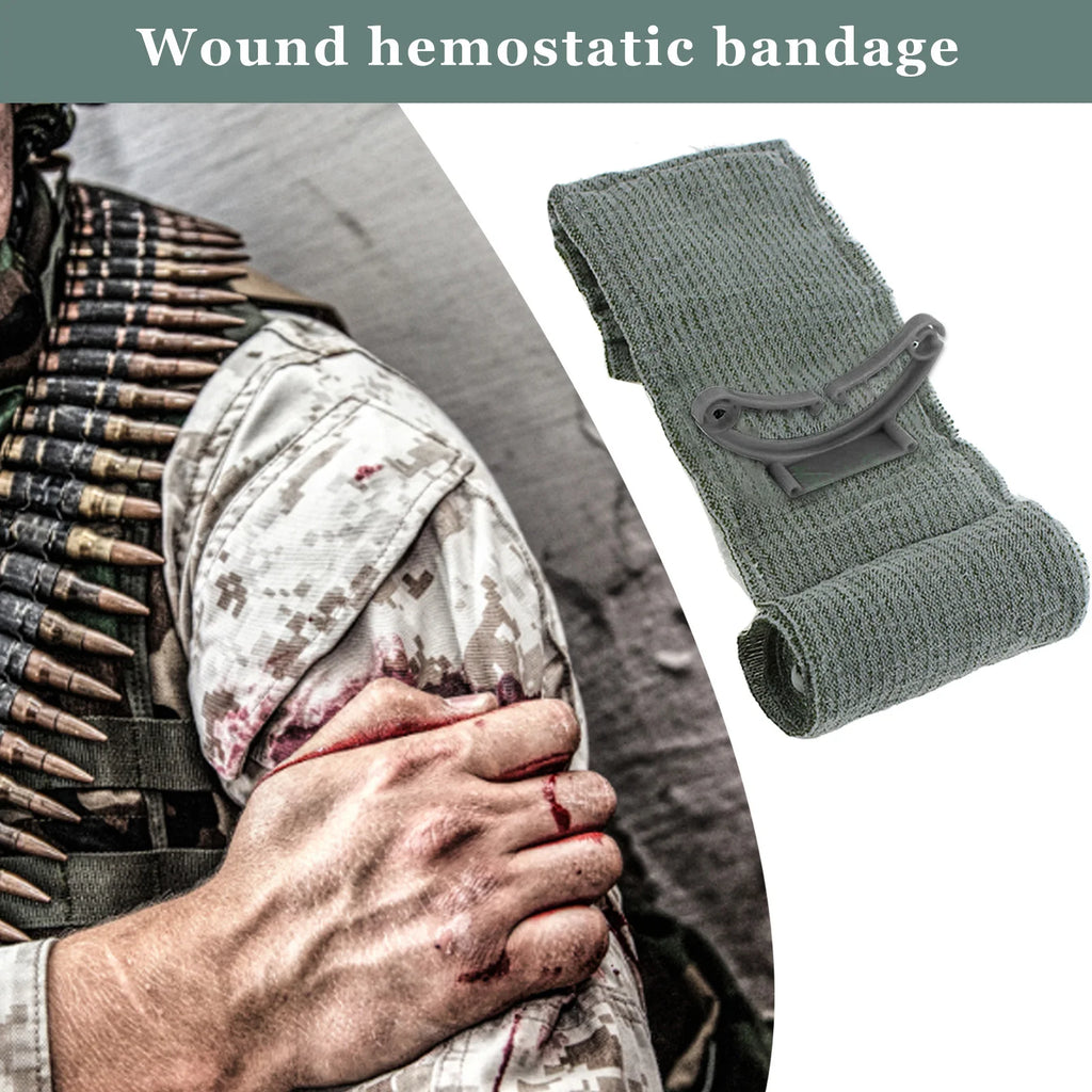 4/6inch Israeli Emergency Pressure Bandage Rescue Wound Dressing IFAK Kit High Elasticity Vacuum Packed Outdoor Hiking Essential