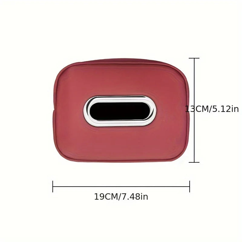 1Pc Car Leather Tissue Box Sunshade Backrest Sunroof Hanging Creative Leather Car Interior Accessories