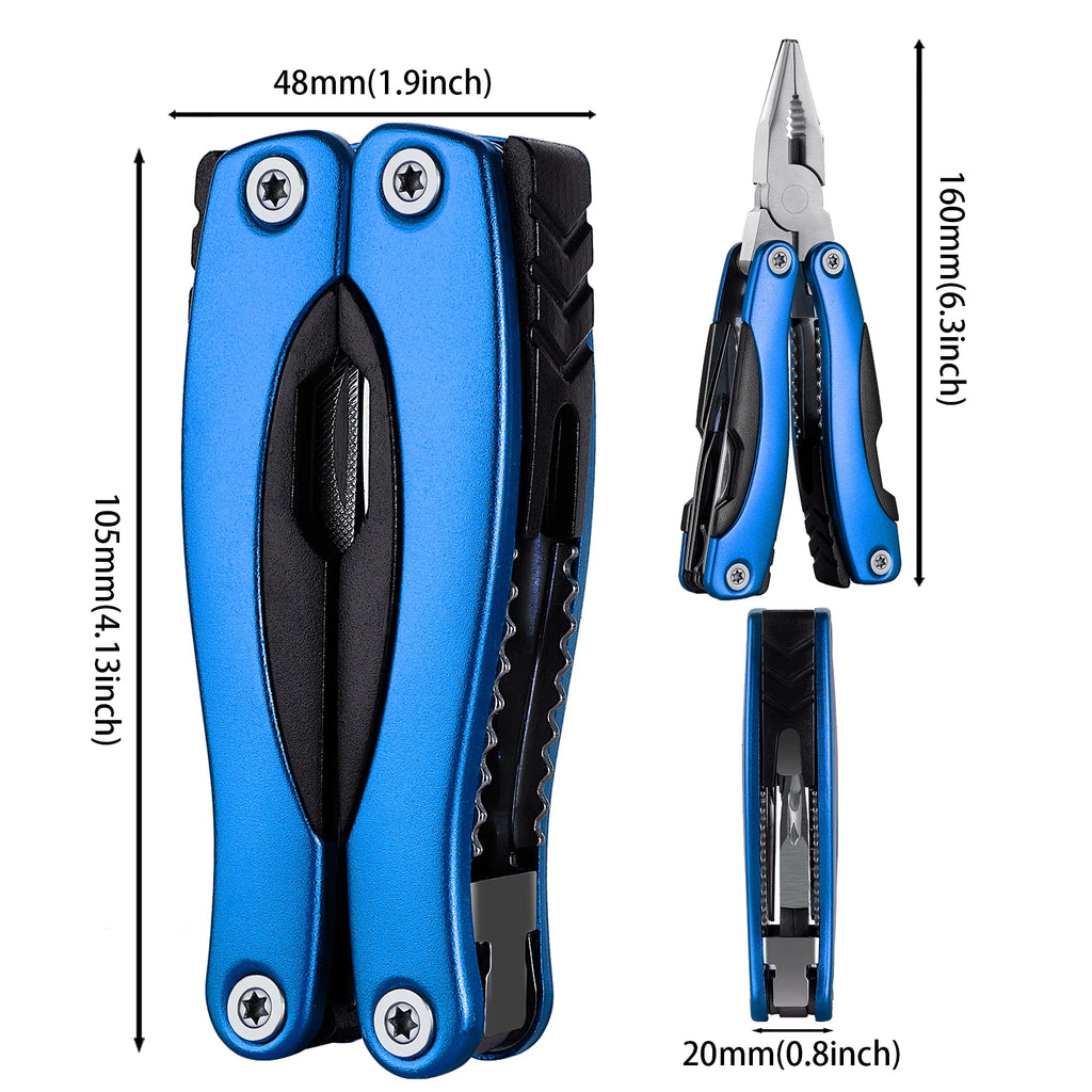 Pocket Multitool Pliers Knife Portable Hand Tool Pliers Screwdriver for Outdoor Survival Camping Fishing Hunting Hiking