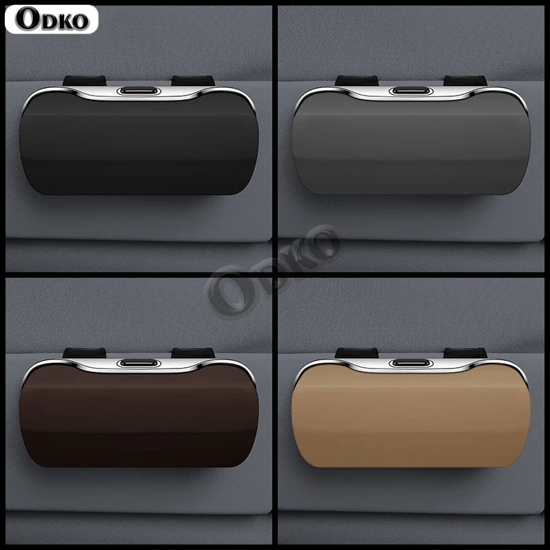 For Audi A1 A2 A4 A6 Q5 Q7 Q8 Accessories Car Visor Sunglasses Glasses Case Clip BoxSun Visor Clip-On OEM Design Eyeglass Case