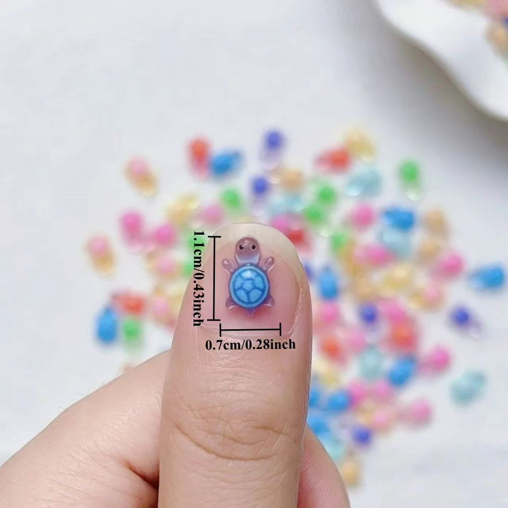 135/265 mini resin turtles, perfect for diy crafts, nail art, crafting, and miniature landscapes – figurines with plant