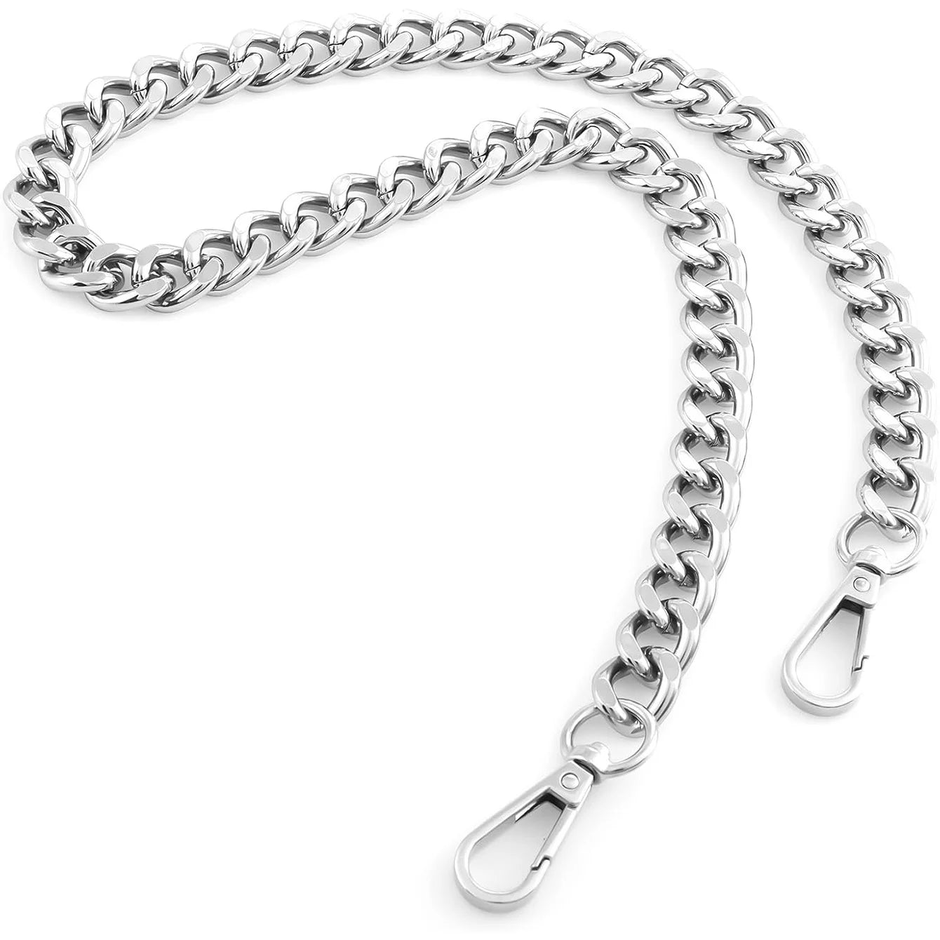 Metal Aluminum Bag Chain Replacement Parts Accessories for Hand-Woven Shoulder Handbag DIY Handmade Detachable Straps