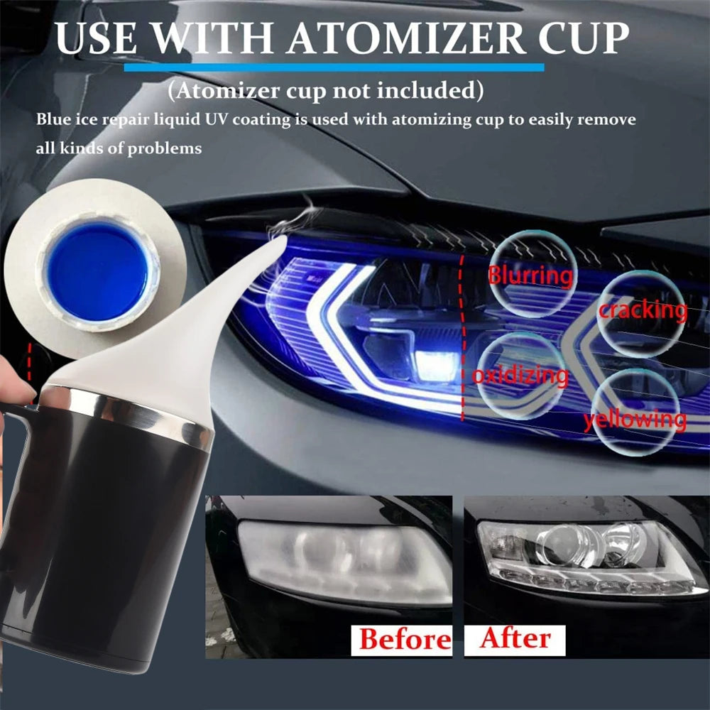 Lamp Renovation Refurbished Headlight Recovery Regeneration Polymerization Car Headlight Cleaning Repair Fluid Polishing Kit
