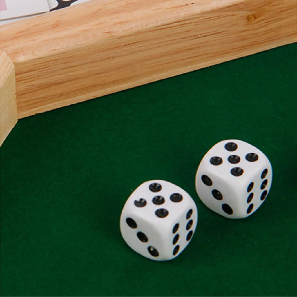 10.2 inch Wooden Dice Octagonal Dice Tray Board Game for Game Night Game Dice Party and Celebrations Party Supplies