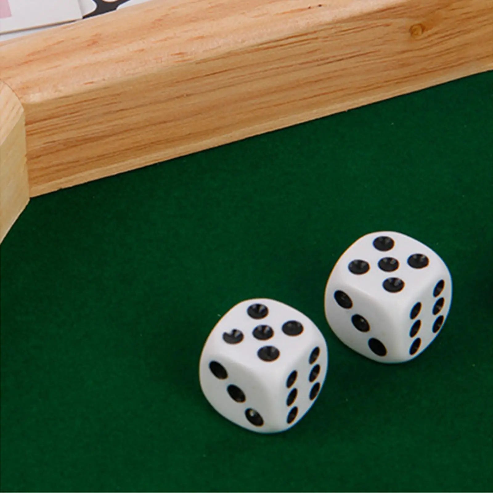 10.2 inch Wooden Dice Octagonal Dice Tray Board Game for Game Night Game Dice Party and Celebrations Party Supplies