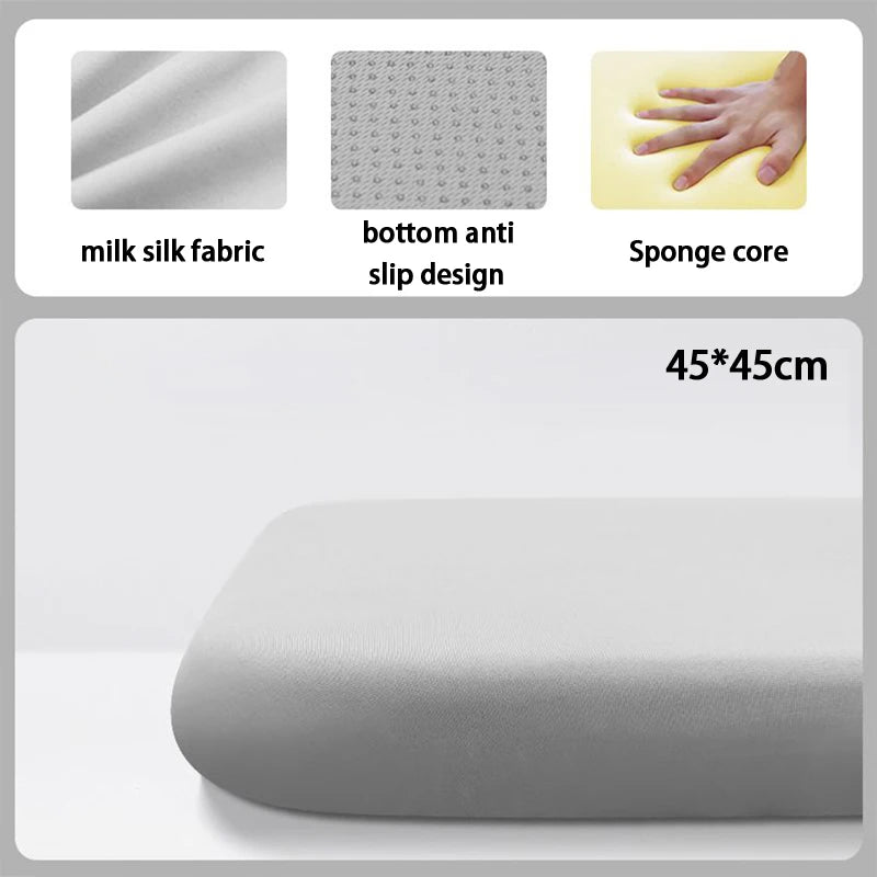 1Pc Thick Seat Cushion Ultra Soft Memory Foam Office Chair Pad Breathable Rebound Waist Support Cushion