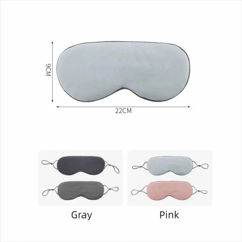 Ice Silk Sleep Mask Adjustable Strap Warm Cool Dual Use Breathable Light Blocking Eye Cover For Travel Rest Comfort