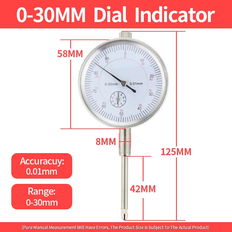 Dial Indicator Magnetic Base Holder Stand Micrometer Measuring Tools Lever Dial Gauge Precision Indicators Measurement Tool