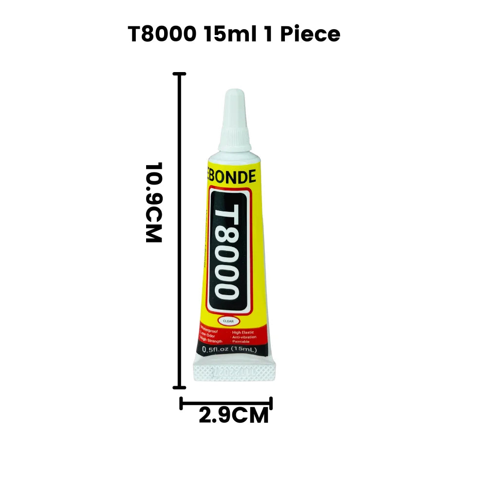 Phone Repair Glue LCD Screen Glue T8000 Cell Phone Adhesive Phone Glue Electronic Glue T-8000 Multifunction DIY Adhesive