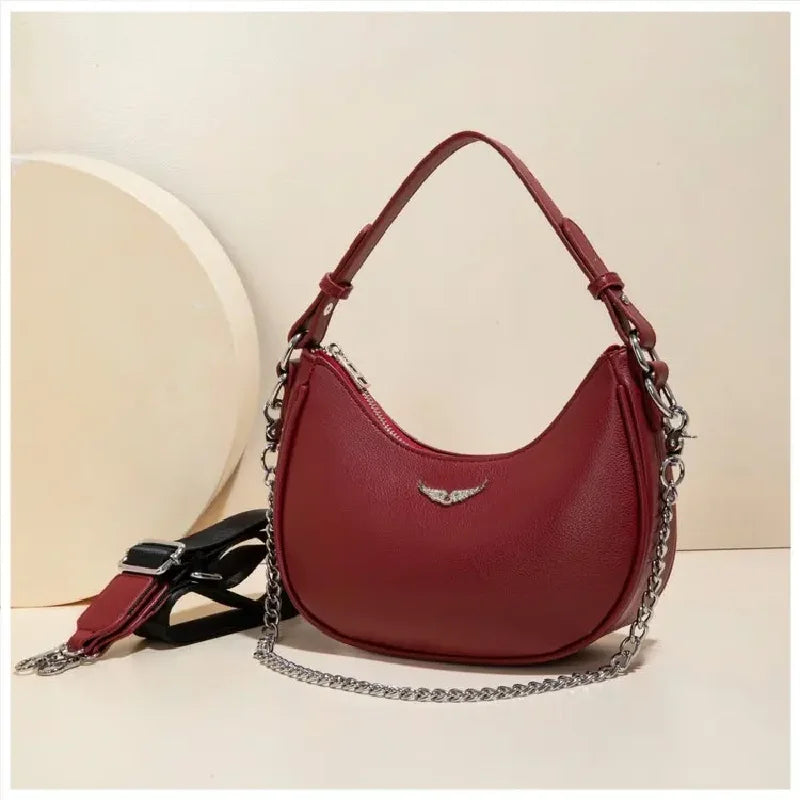 2026 Large Capacity Diaper Bag Commuter Elegant Leather High End Minimalist Tote Purse For Ladies Business Leisure