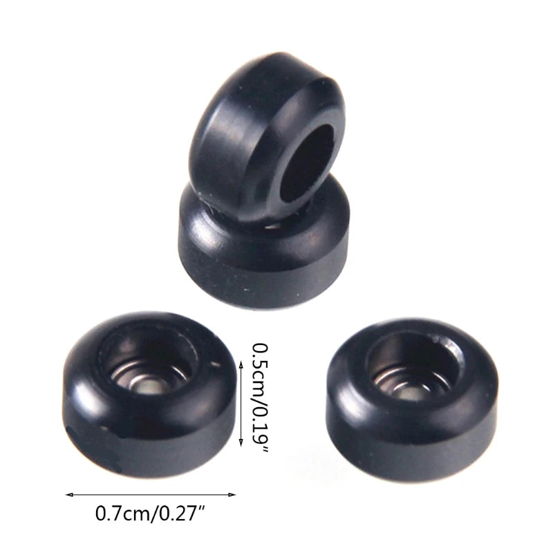 U13F Pack of 4Pcs  Truck Bearing Wheels for Mini Finger Skateboard Roller Skate Scooter Figurine Skateboard Accs