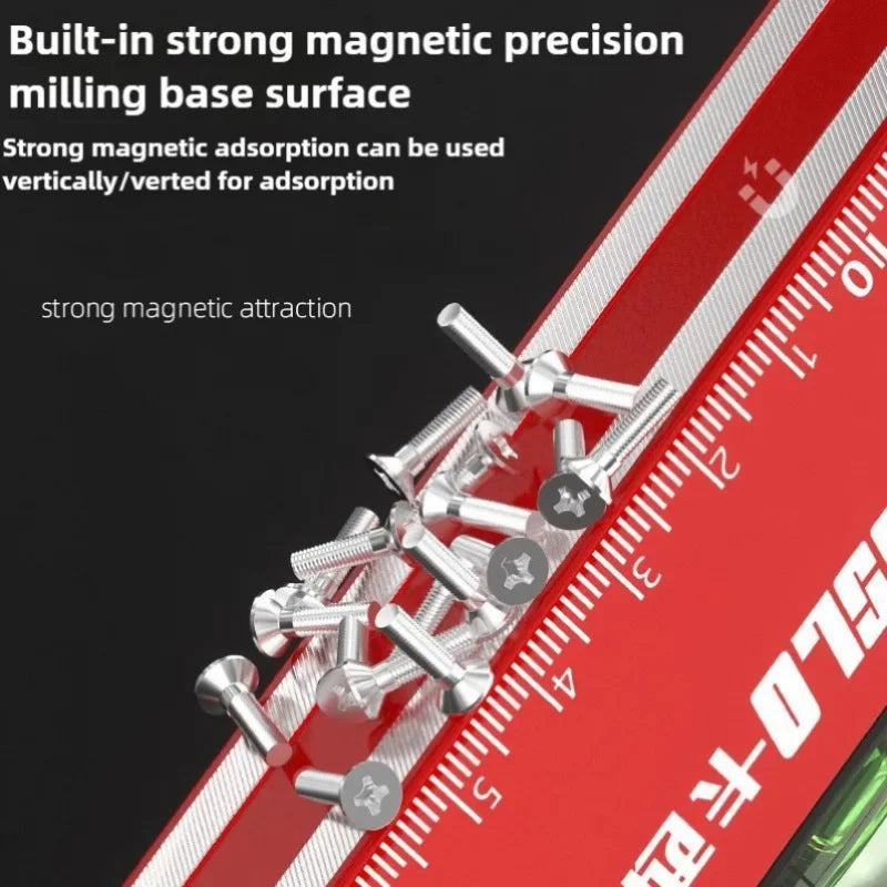 30/40/50cm Electronic Digital Display Level Ruler Magnetic Angle Meter Aluminum Alloy Level Protractor Inclinometer 90 Degree