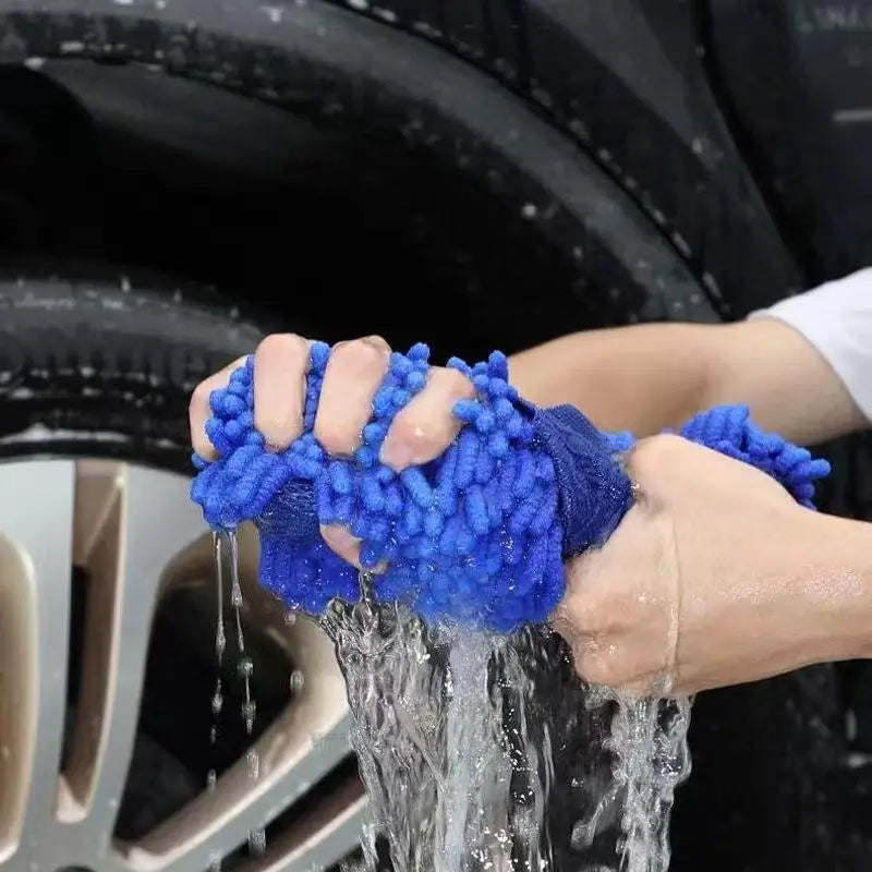 Microfiber Car Washer Sponge Cleaning Car Care Detailing Brushes Washing Towel Auto Gloves Styling Accessories