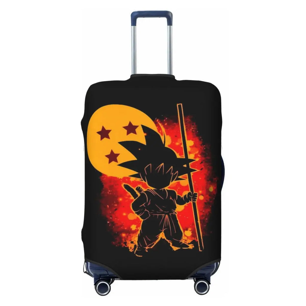Kid Goku With Dragon Balls Dragon Ball Suitcase Cover Travel Flight Practical Luggage Accesories Protector