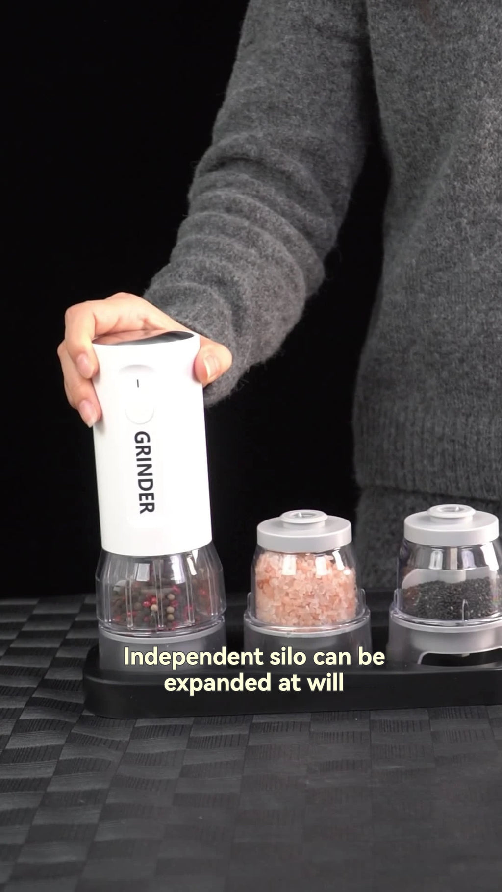 Multi Functional Electric Pepper Grinder Household Multi Seasoning Grinder Sea Salt Fast Card Grinder